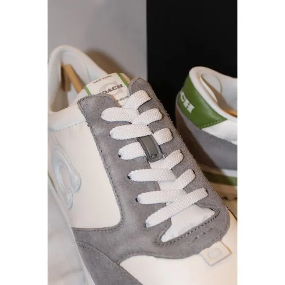 Coach Men's Runner Sneakers DK LIME/CHALK/GRAY SZ 11 NIB $195