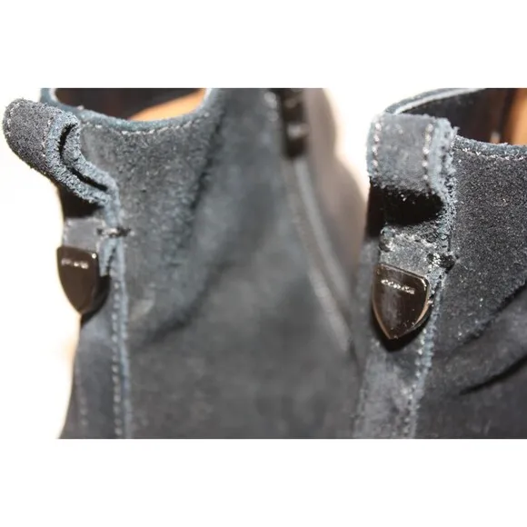 Coach Womens Black Leather Carmen Ankle Boots Shoes Size 9.5