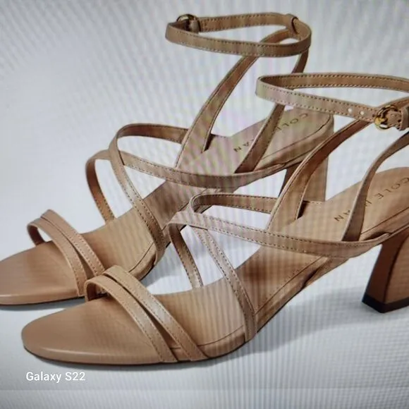 Cole Haan &quot;Addie&quot; Strappy Sandals. NIB. Size 9.5. Leather.