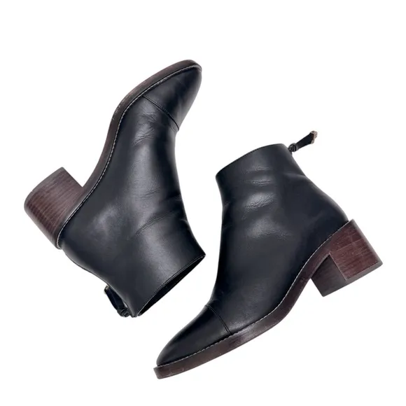 Cole Haan Ankle Boots Winnie Grand Waterproof Bootie Black Pointed Toe Sz 8