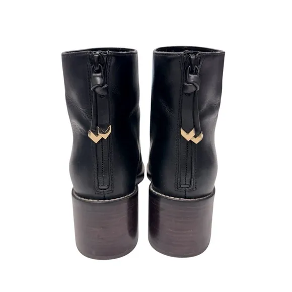 Cole Haan Ankle Boots Winnie Grand Waterproof Bootie Black Pointed Toe Sz 8
