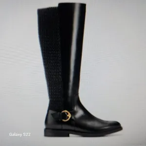 Cole Haan Clover Boots, Black leather. NIB. Size 6.5