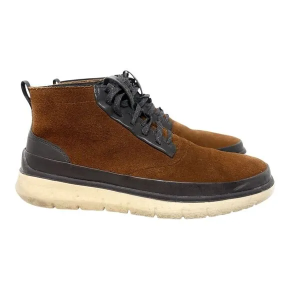 Cole‎ Haan Men's Size 13 Generation Zerogrand C32424 Hi Top Brown Suede Sneakers
