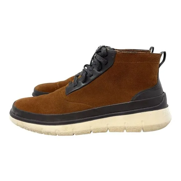 Cole‎ Haan Men's Size 13 Generation Zerogrand C32424 Hi Top Brown Suede Sneakers