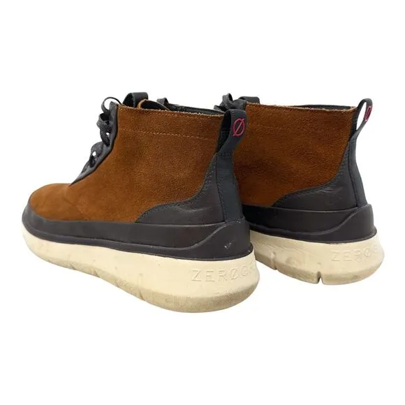 Cole‎ Haan Men's Size 13 Generation Zerogrand C32424 Hi Top Brown Suede Sneakers