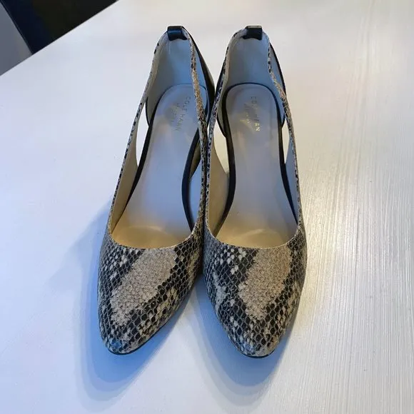 Cole Haan Women’s Grand OS Snakeskin Print‎ Wedges Size 9 B