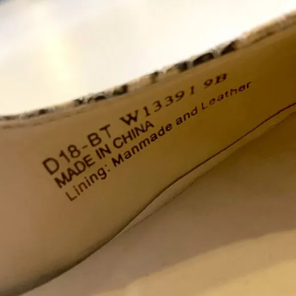 Cole Haan Women’s Grand OS Snakeskin Print‎ Wedges Size 9 B