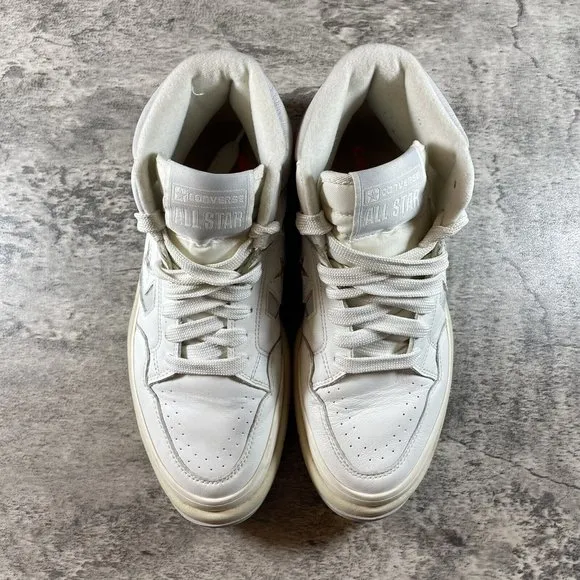 Converse Weapon CX Mid Leather Shoes Women Vintage White Casual Sneakers Size 9