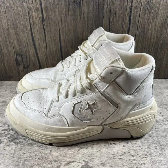 Converse Weapon CX Mid Leather Shoes Women Vintage White Casual Sneakers Size 9