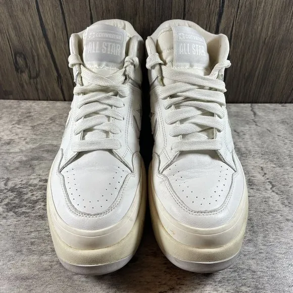 Converse Weapon CX Mid Leather Shoes Women Vintage White Casual Sneakers Size 9