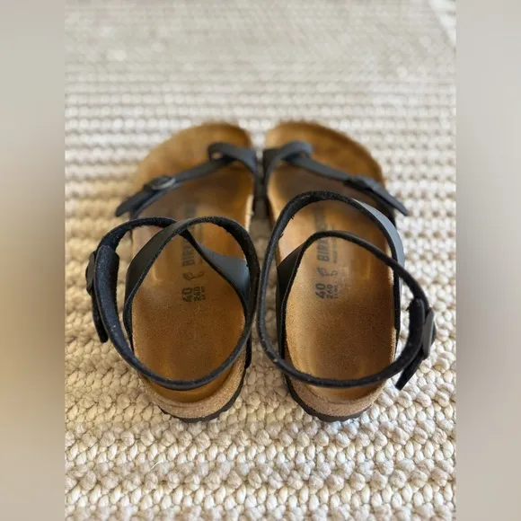 COPY - Birkenstock Women’s Yara Black Ankle Strap Toe Loop Sandals EUR 40 US 9,…