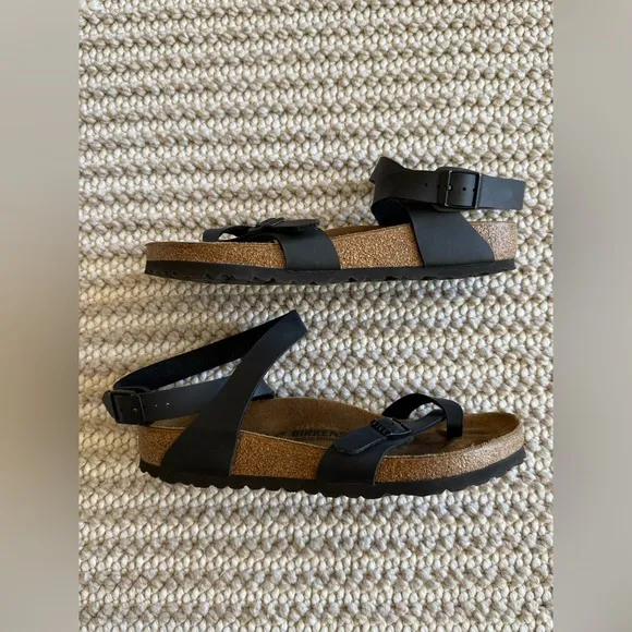 COPY - Birkenstock Women’s Yara Black Ankle Strap Toe Loop Sandals EUR 40 US 9,…