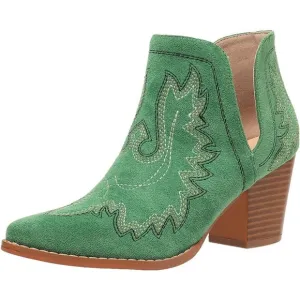 Cowboy Boots for Women Cowgirl Ankle Western Embroidered Stitched Pointed Toe