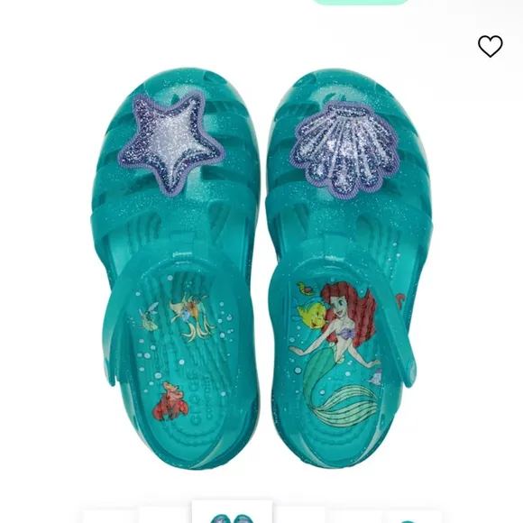 Crocs Toddler Princess Ariel Isabella Sandal, size 10