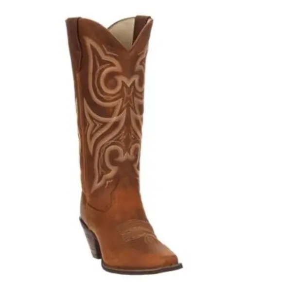 Crush™ by Durango® Tan Jealousy Western Boot in Distressed Cognac