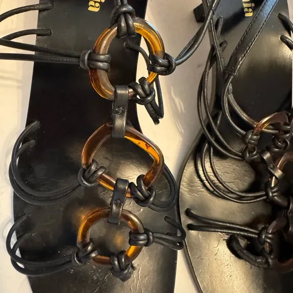 Cult Gaia Ziba Black Sandals
