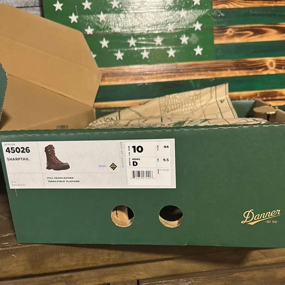 Danner Men's Sharptail Terra Force Platform Brown Outdoor Boots