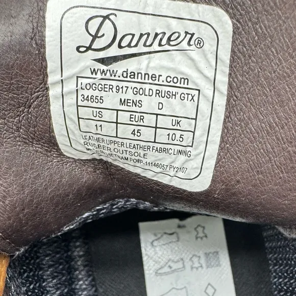 Danner x Huckberry Logger 917 Goldrush GTX Tan Leather Lace Up Boots Size 11