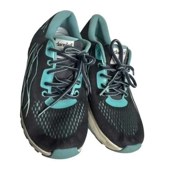 Dansko Pace Sneakers Navy Gray Blue Mesh Fitness Walking Shoes Women’s 7.5-8