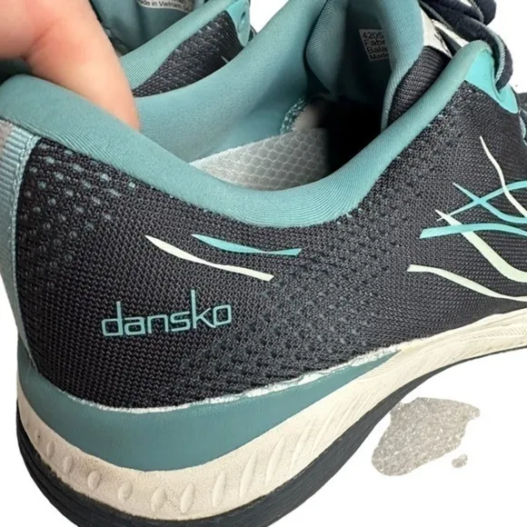 Dansko Pace Sneakers Navy Gray Blue Mesh Fitness Walking Shoes Women’s 7.5-8