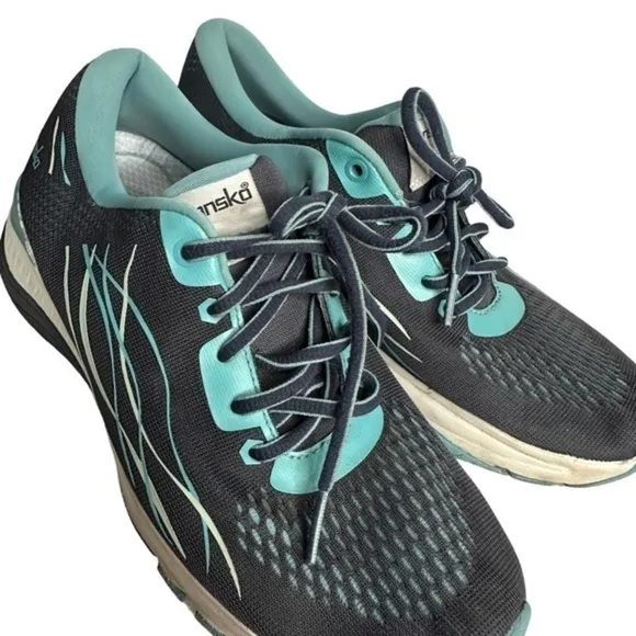 Dansko Pace Sneakers Navy Gray Blue Mesh Fitness Walking Shoes Women’s 7.5-8