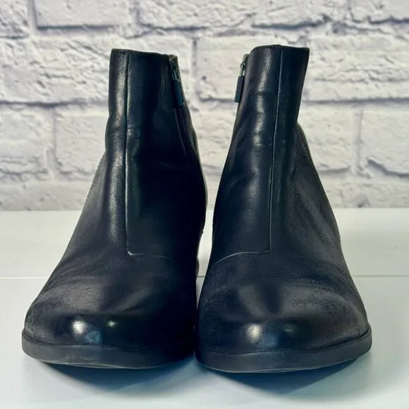 Dansko Serenity Black Waterproof Leather Wedge Boots – Size 41 (US 10.5–11)
