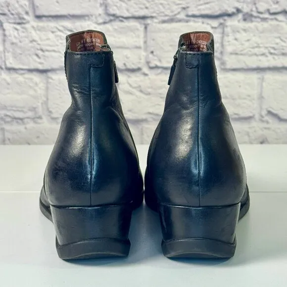 Dansko Serenity Black Waterproof Leather Wedge Boots – Size 41 (US 10.5–11)