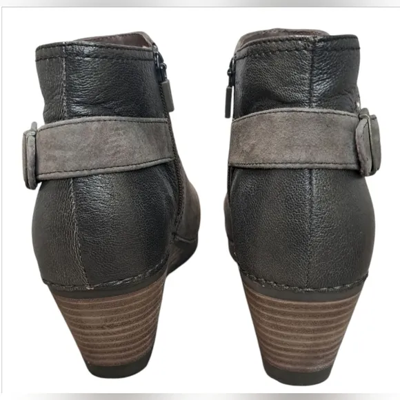 Dansko Shirley Wedge Heel Ankle Boots Size 39 NWOT