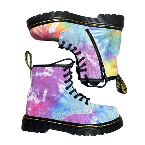 Doc Martens Tie Dyed Toddler boots size 9 - NWOT
