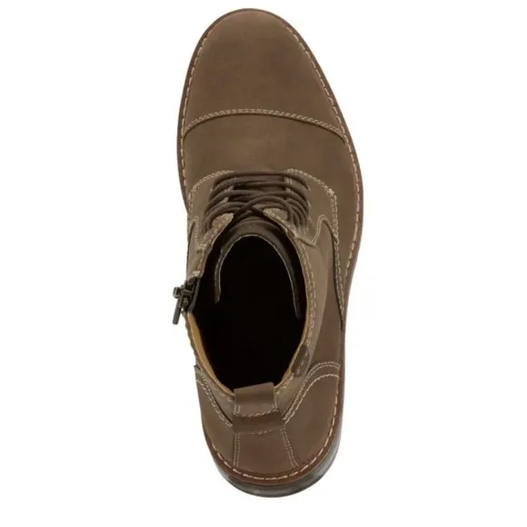 Dockers Mens Rawls Rugged Lace-up Synthetic Leather Lugged Cap Toe Boot Men’s 11