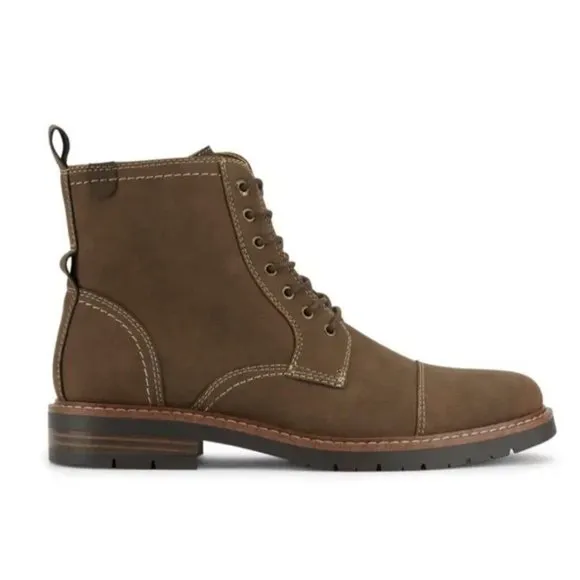 Dockers Mens Rawls Rugged Lace-up Synthetic Leather Lugged Cap Toe Boot Men’s 11