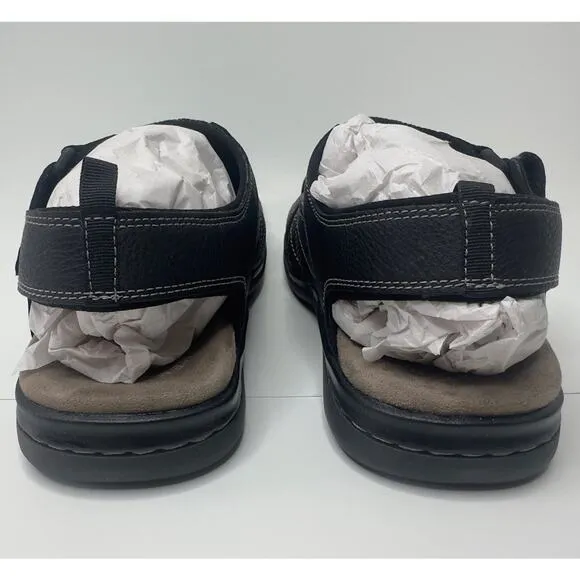Dockers Men's Searose Closed-Toe Fisherman BLACK Sandals Size 9 M