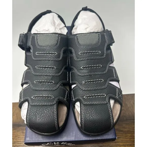 Dockers Men's Searose Closed-Toe Fisherman BLACK Sandals Size 9 M
