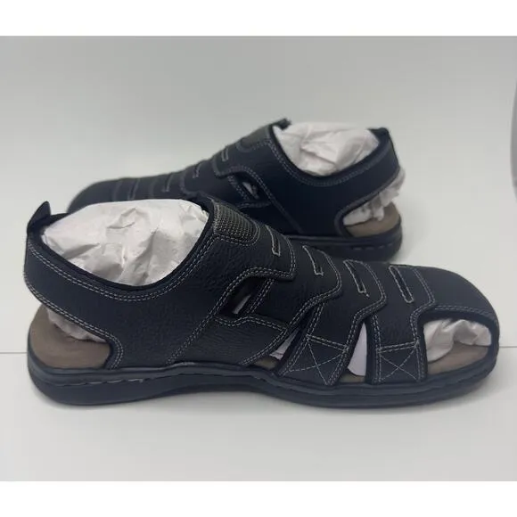 Dockers Men's Searose Closed-Toe Fisherman BLACK Sandals Size 9 M