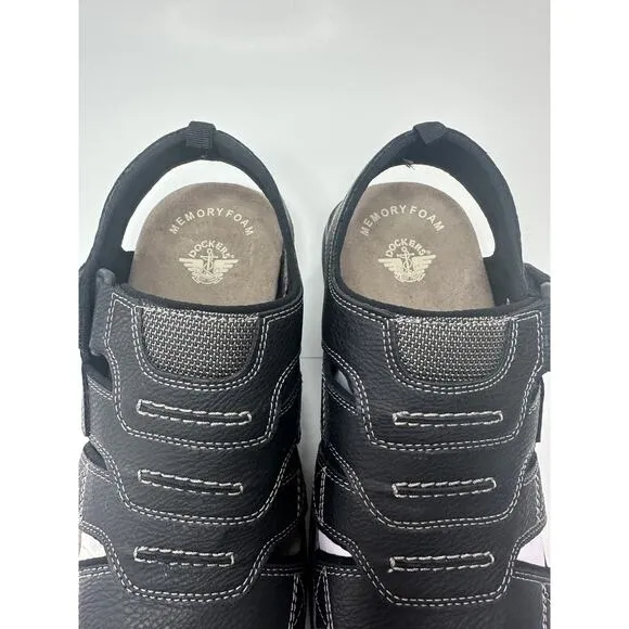 Dockers Men's Searose Closed-Toe Fisherman BLACK Sandals Size 9 M