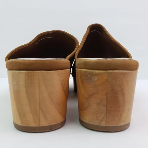 Dolce Vita Dorado Womens Size 10 Saddle Suede Platform Mule Clog Slide Sandals