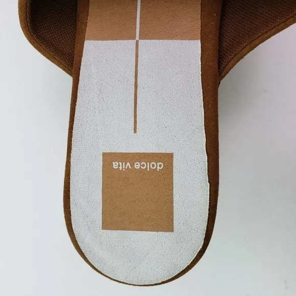 Dolce Vita Dorado Womens Size 10 Saddle Suede Platform Mule Clog Slide Sandals