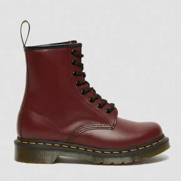 Dr. Martens 1460 Cherry Red Combat Boots Unisex Size 10 WOMEN’S OR MEN’S 9