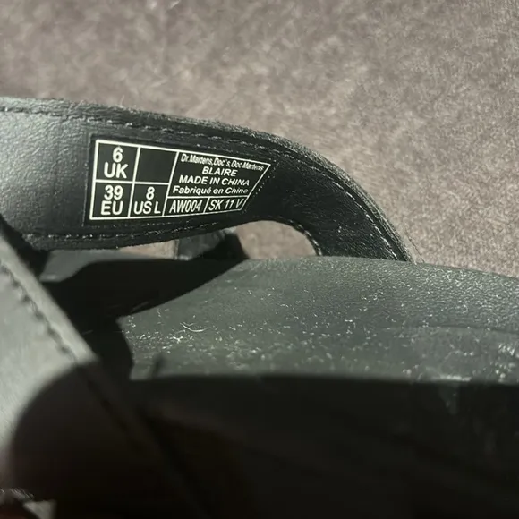 DR MARTENS Blaire hydro leather strap sandals