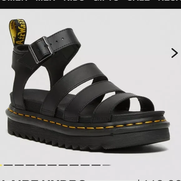 DR MARTENS Blaire hydro leather strap sandals