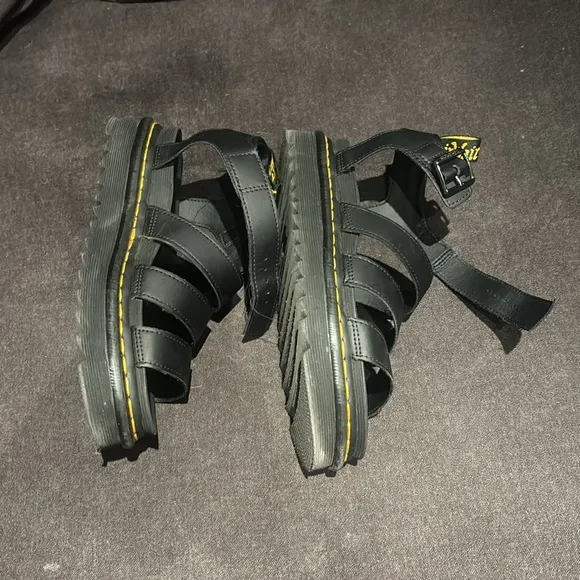 DR MARTENS Blaire hydro leather strap sandals