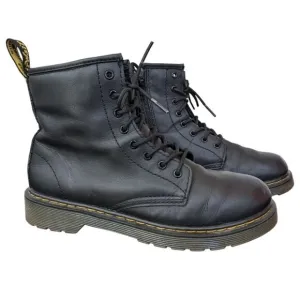 Dr. Martens Junior 1460 Softy T Leather Lace Up Boots in Black Size US 4M US 5L