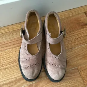 Dr. Martens Made in England Lavender Suede Brogue Mary Janes great condition