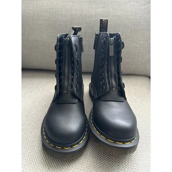 Dr Martens Women's 1460 Pascal Front Zip Boots Size US 5