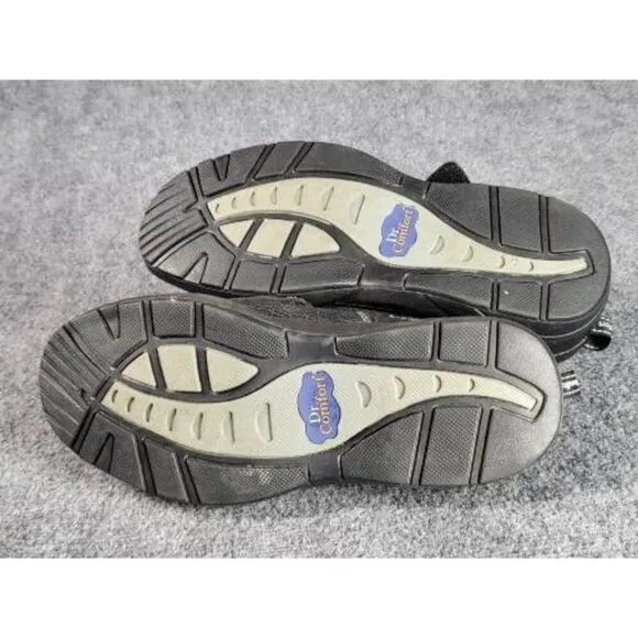 Dr. Comfort Edward X Casual Shoes Men Sz 11.5W‎ Black Leather Dbl Depth Walking