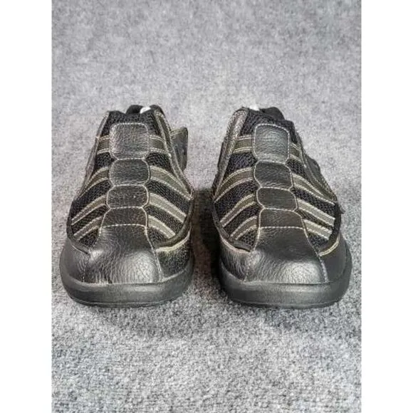 Dr. Comfort Edward X Casual Shoes Men Sz 11.5W‎ Black Leather Dbl Depth Walking