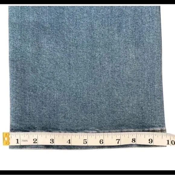 Driftwood Charlee Crop Wide Leg Denim Cropped Jeans 26  Boho