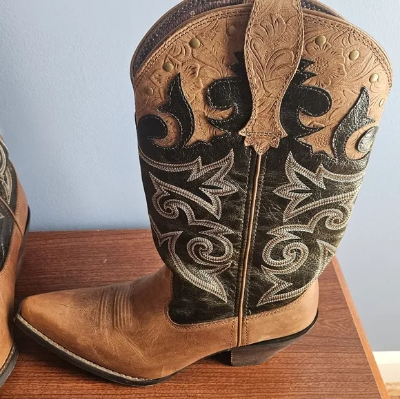 Durango 12&quot; Womens L- Style Brown And Tan Size 9.5