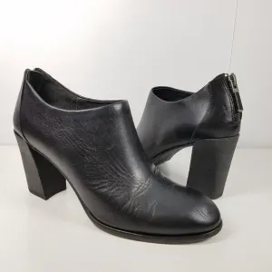 Eileen Fisher Black Leather Ankle Booties shoes