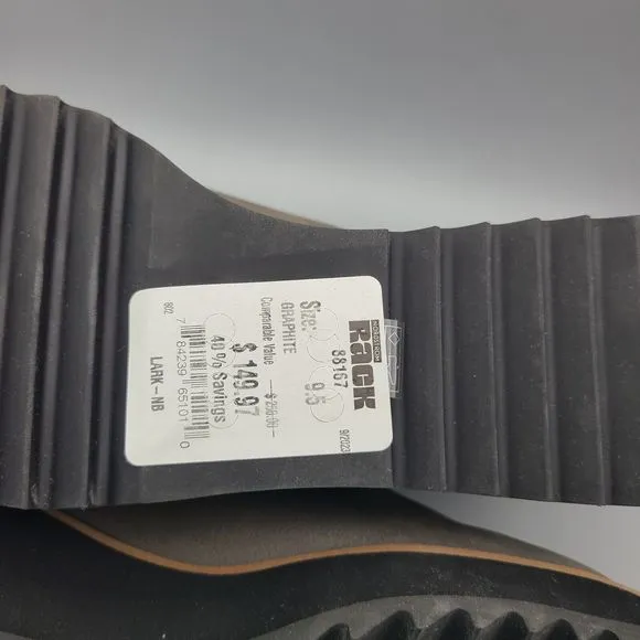 Eileen Fisher Lark Leather Chelsea Boots Gray Suede Pull On Wedge Size 9.5 New